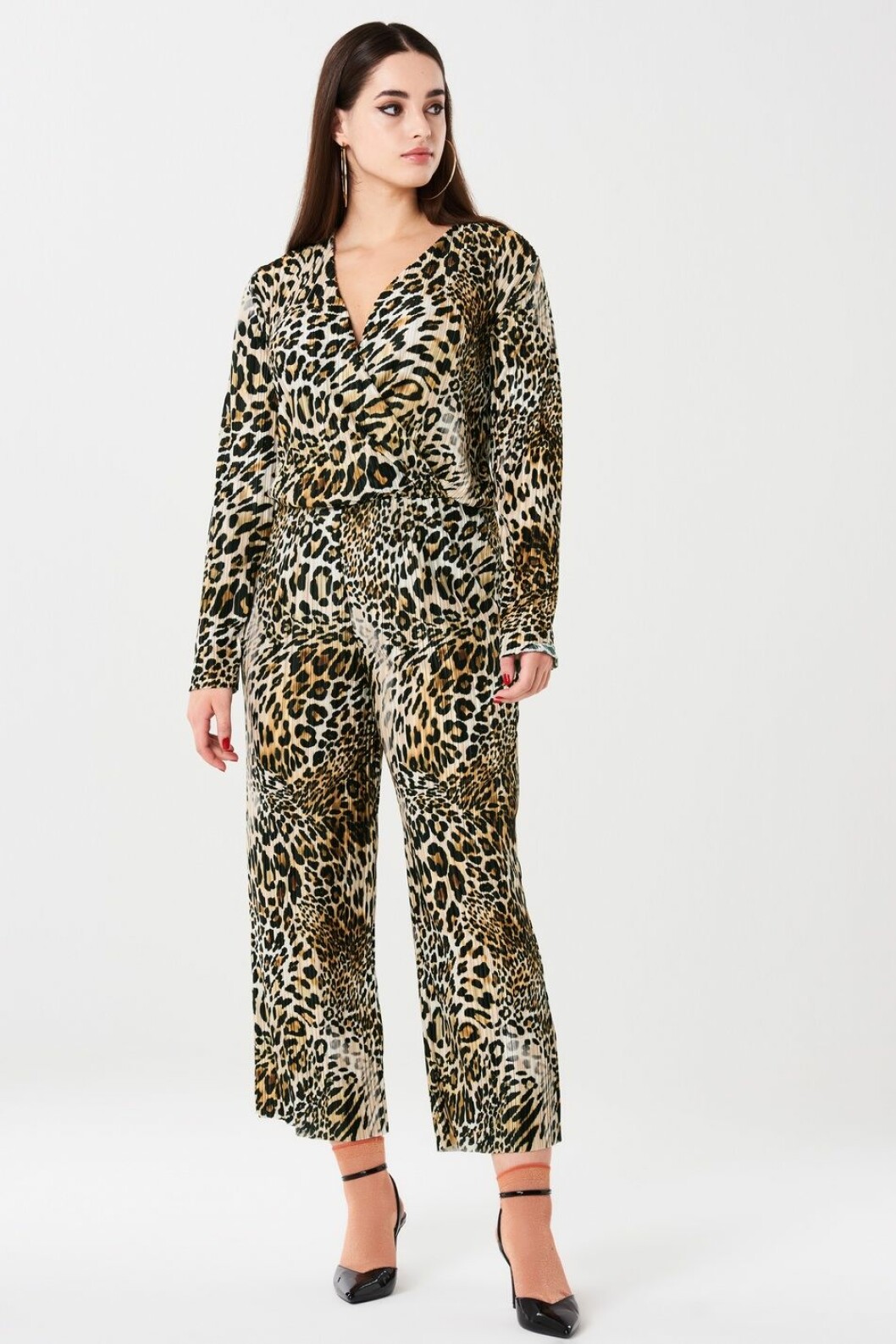 Leopardmönstrad jumpsuit