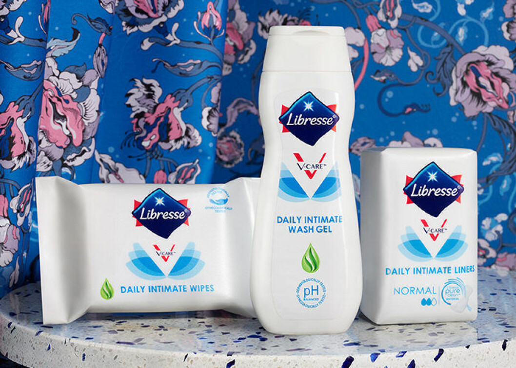 Parfymfria intimservetter med Aloe Vera extrakt, pH-balanserad intimtvätt med aloe vera (finns också som milt parfymerad med shea smör och mandel extrakt ). Trosskydd med Quick-Dry yta och andningsbar undersida.