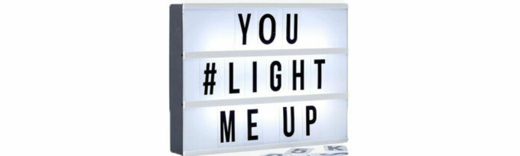 Lightbox med LED-belysning, 139 kronor. Lightbox med LED-belysning, 139 kronor.