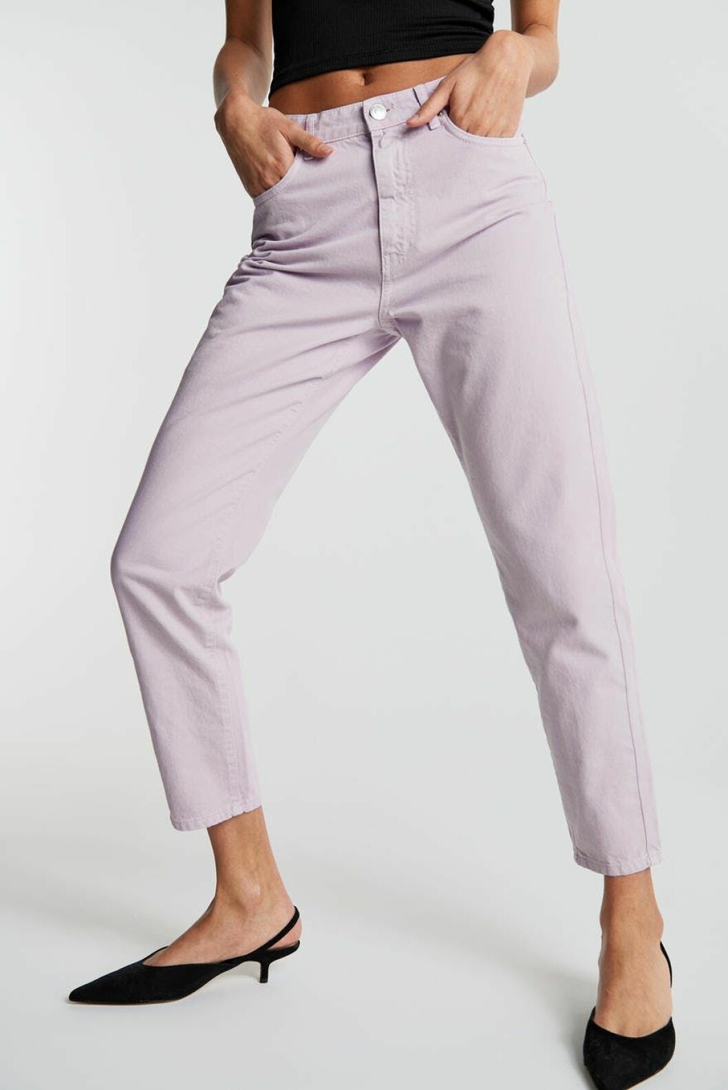 Lila jeans för dam från Gina tricot