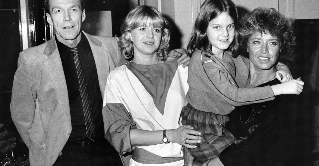 Lill-Babs, Monica och Jennifer (och Jennifers pappa) 1983.