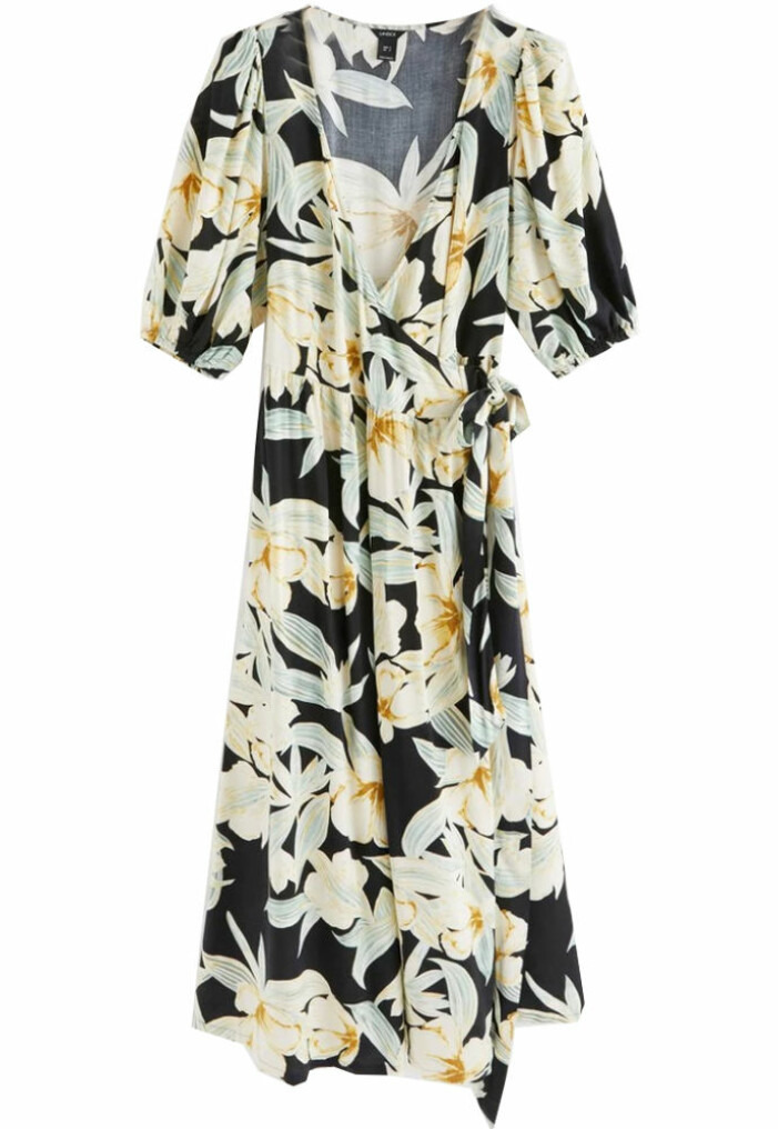 blommig långklänning från lindex