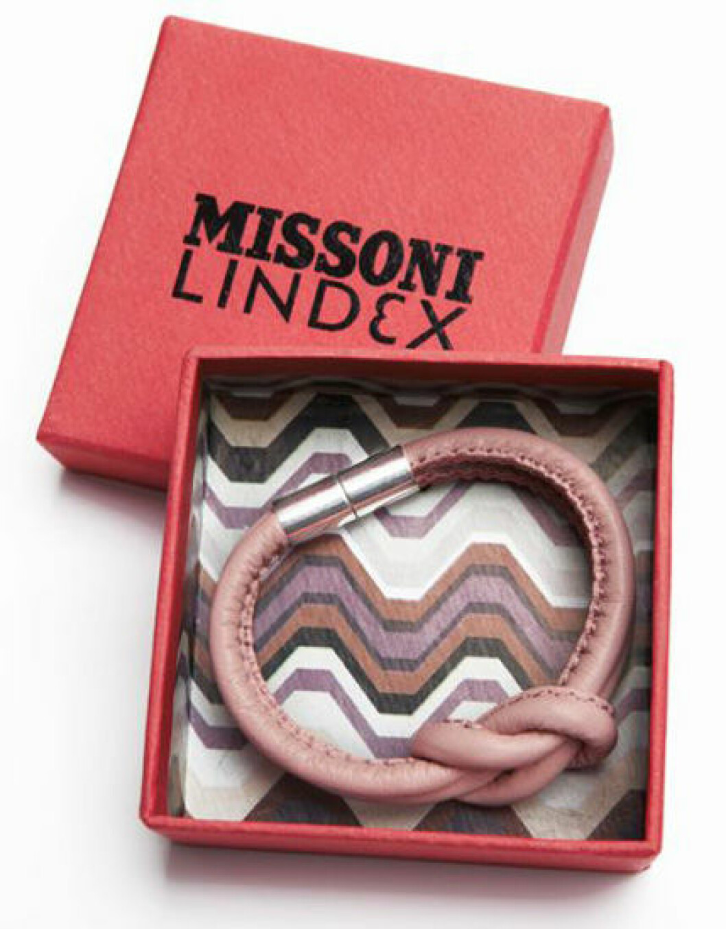 Missonis rosa armband för Lindex lanseras 1 oktober 2012.