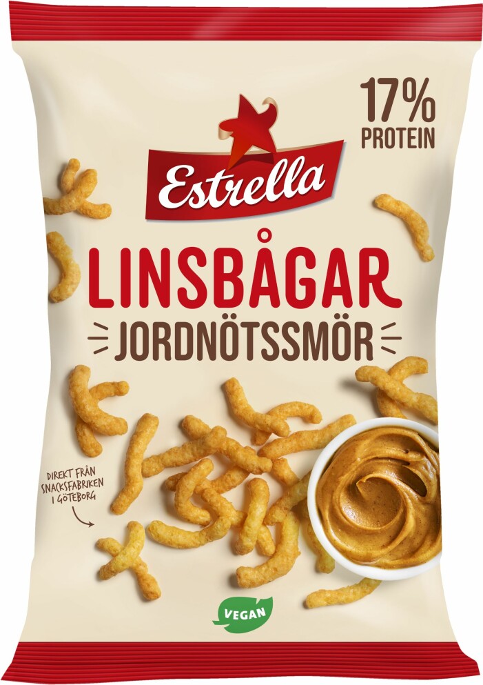 Linsbågar med smak av jordnötssmör