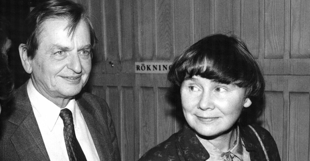 Olof Palme och Lisbeth Palme 1985