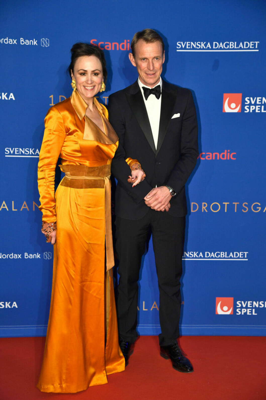 Lisen Bratt Fredricson och Peder Fredricson. Röda mattan, Lisen Bratt Fredricson och Peder Fredricson