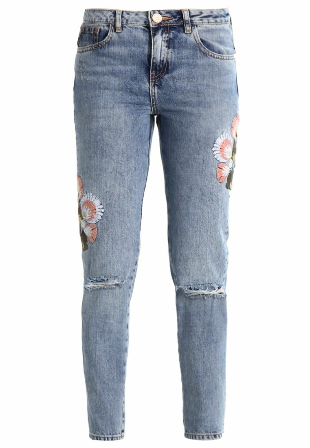 ljusa jeans blommor