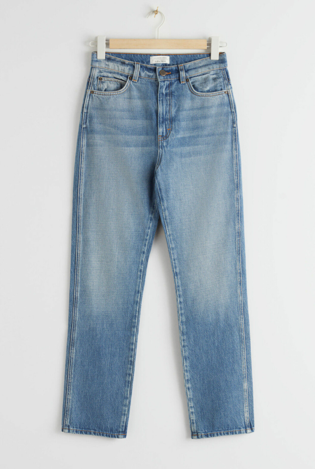 Ljusa jeans med hög midja för dam till våren 2020