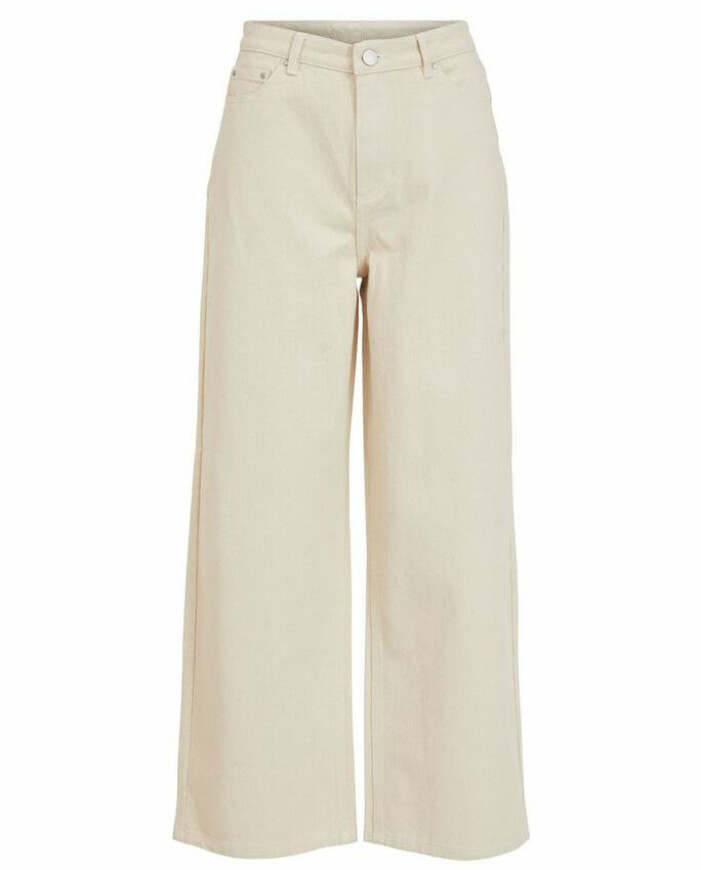 ljusa vida jeans med hög midja