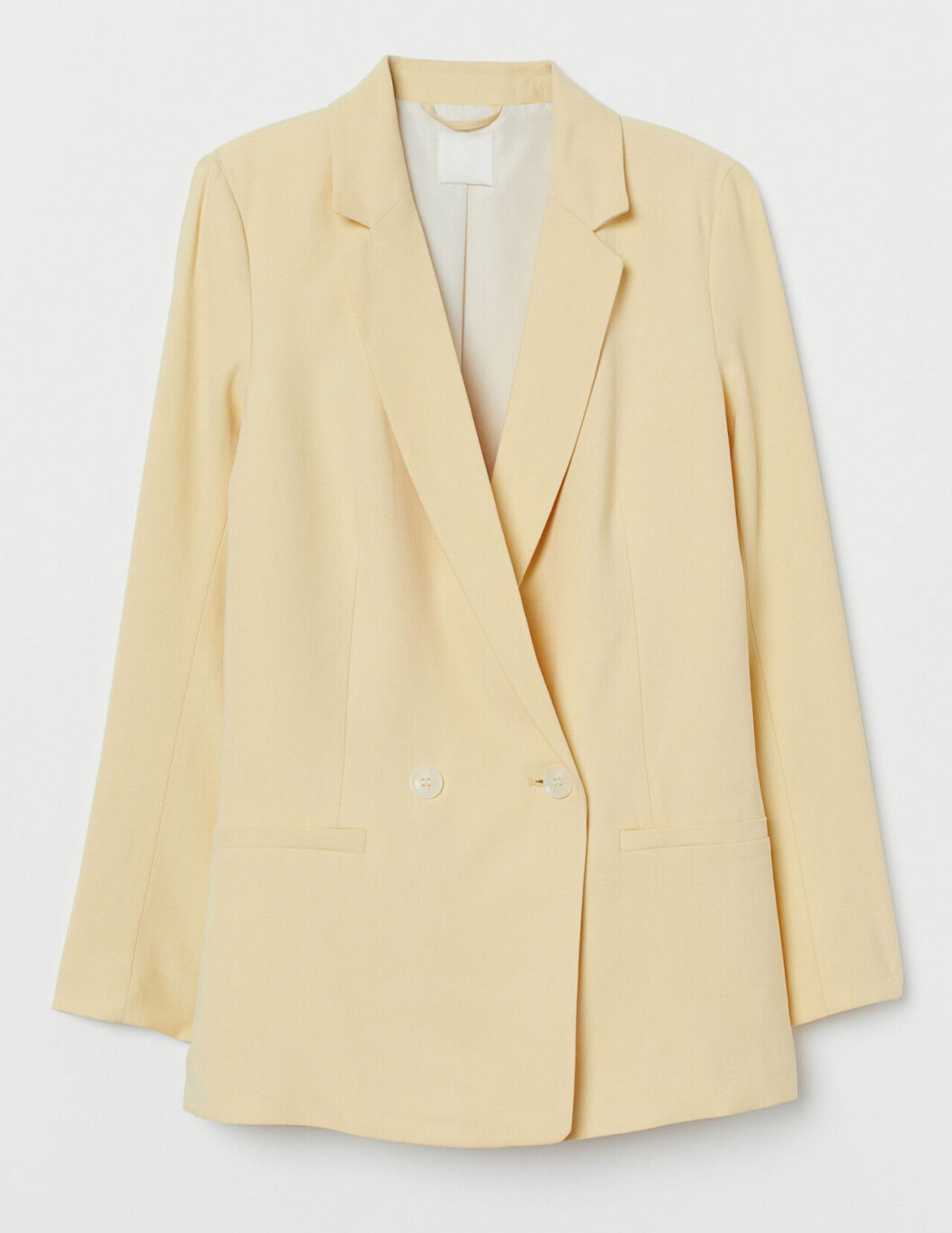 Gul kavaj för dam till våren 2019, från H&M