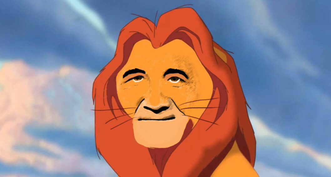 Mufasa är lika mycket sosse som Stefan Löfven. Foto: IBL/Disney (bilden är ett montage) Mufasa i Lejonkungen som Stefan Löfven.