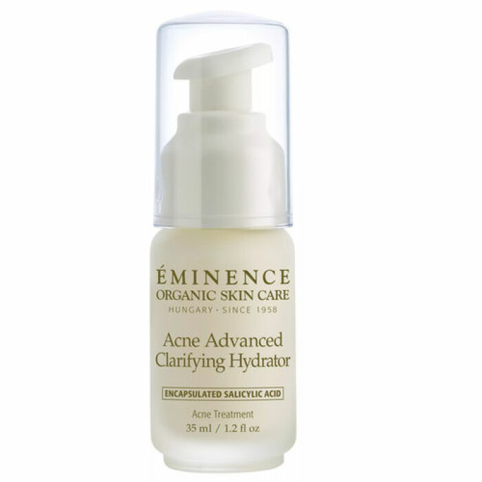 Lotion som både återfuktar, dämpar fet hud och förebygger uppkomsten av finnar. Från Eminence.