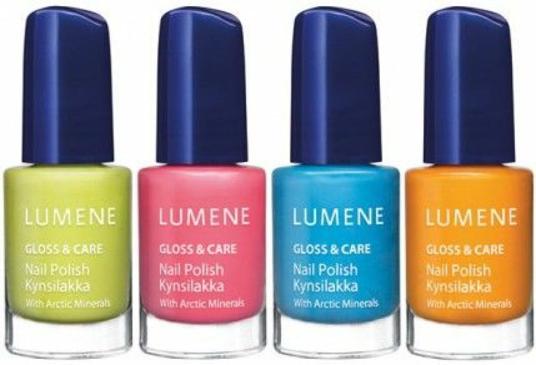 Lumene "Gloss & Care" Nail Polish, 69 kr/st.
