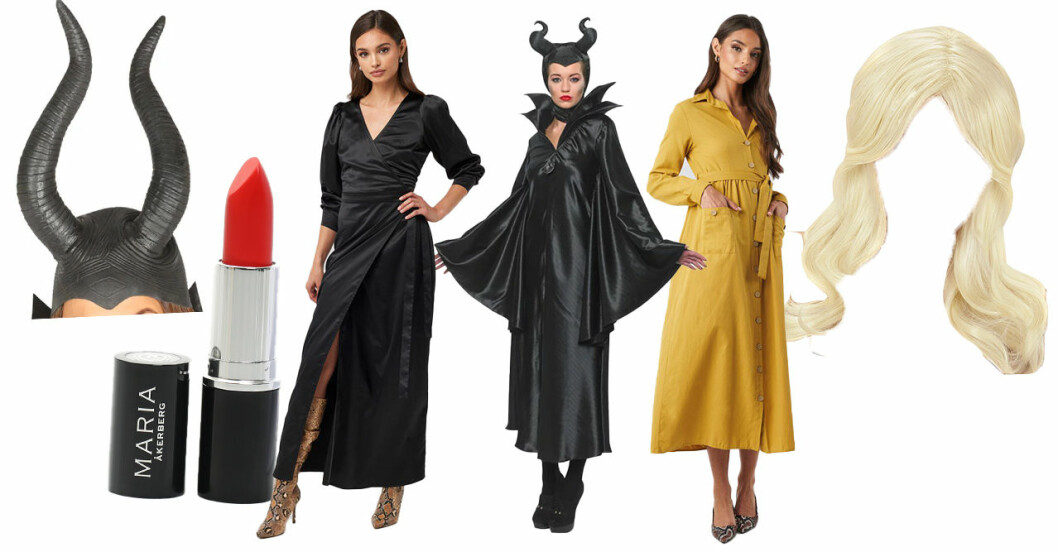 Maleficent och aurora dräkter till halloween