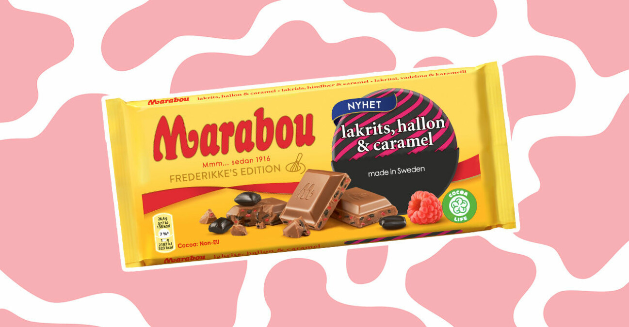 Marabou lakrits, hallon, caramel