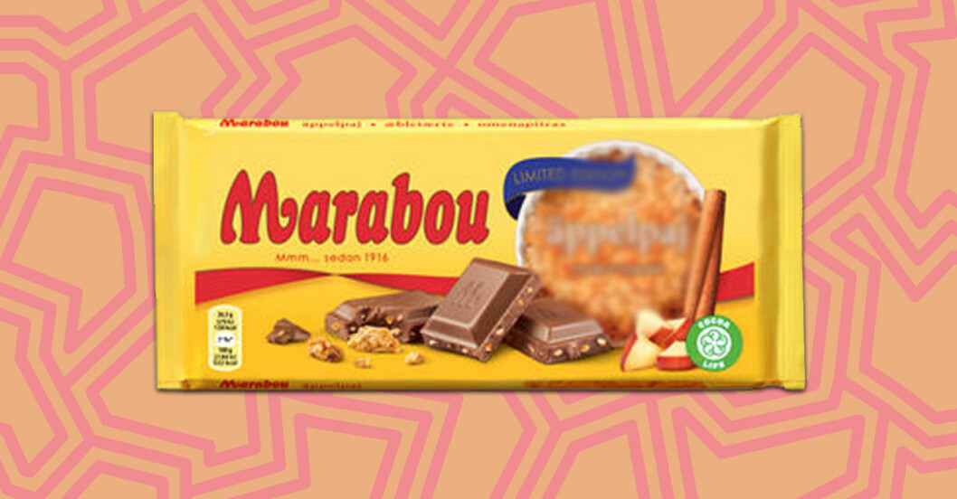 Marabou med smak av äppelpaj