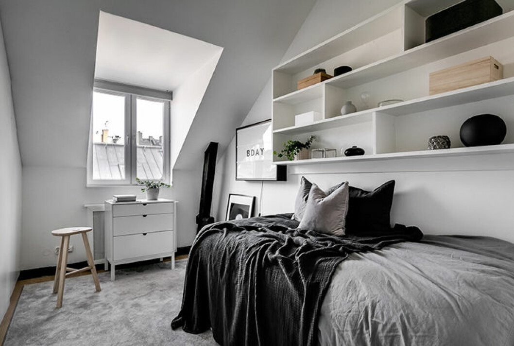 Margaux Dietz lägenhet – ett av sovrummen
