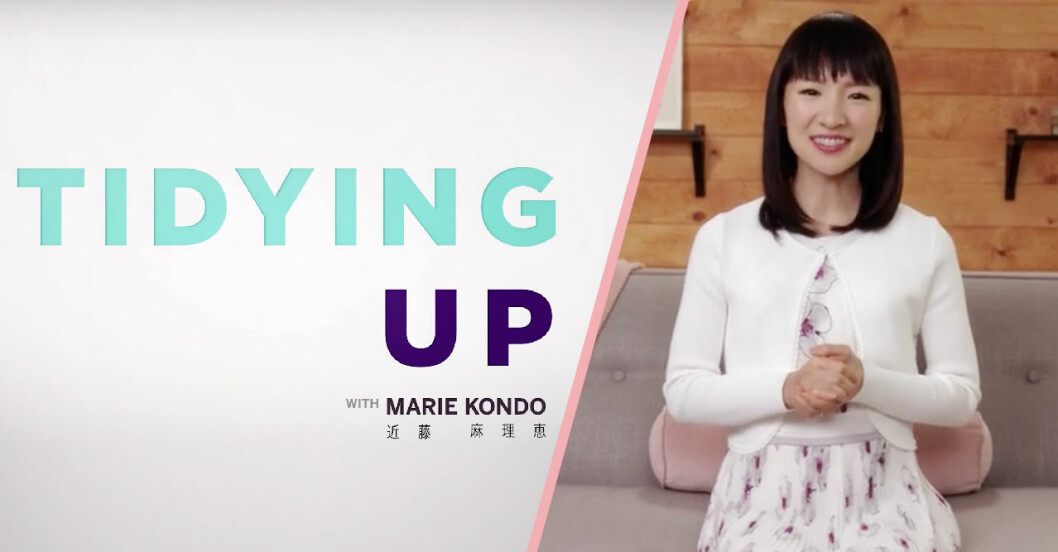 KonMari-metoden med Marie Kondo på Netflix.
