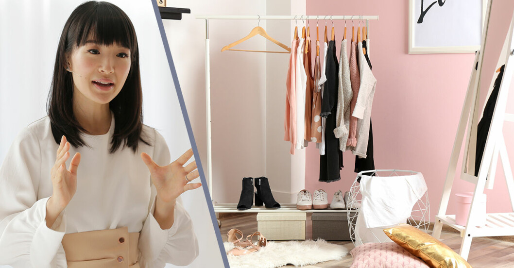 Tips på hur du rensar garderoben enligt KonMari-metoden