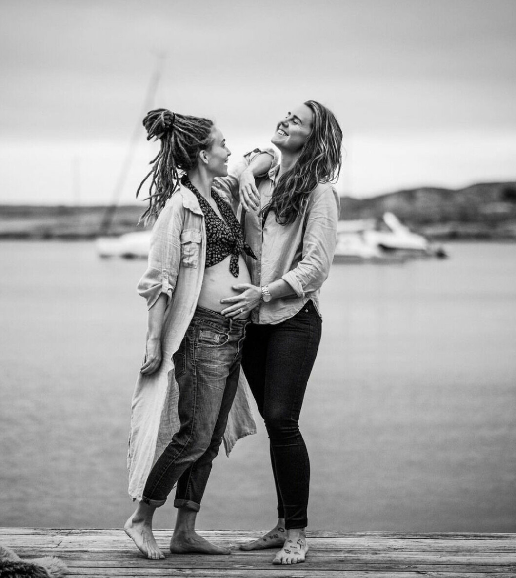Mariette Hansson och Isabelle Grönkvists familj består nu av ett gemensamt barn och Isabelles barn sedan tidigare. mariette hansson och isabelle grönqvist