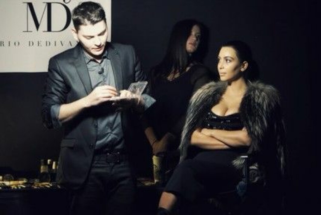 Mario har varit Kim Kardashians makeupartist i flera år. mario dedivanovic kim kardashian