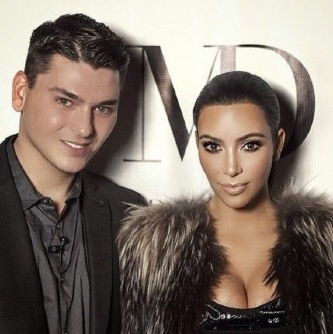 Kim och Mario. mario dedivanovic makeupartist kim kardashian