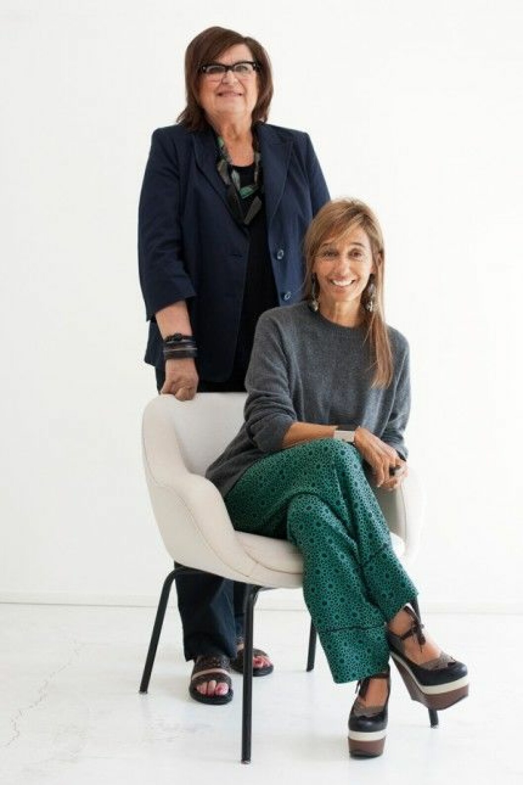 Margareta van den Bosch från H&M och Consuelo Castiglioni från Marni. Margareta van den Bosch från H&M och Consuelo Castiglioni från Marni.