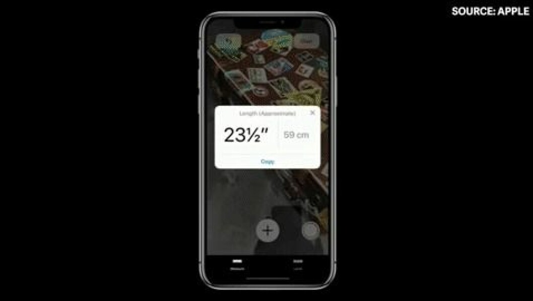 Measure är en ny Apple-app som mäter avstånd. 