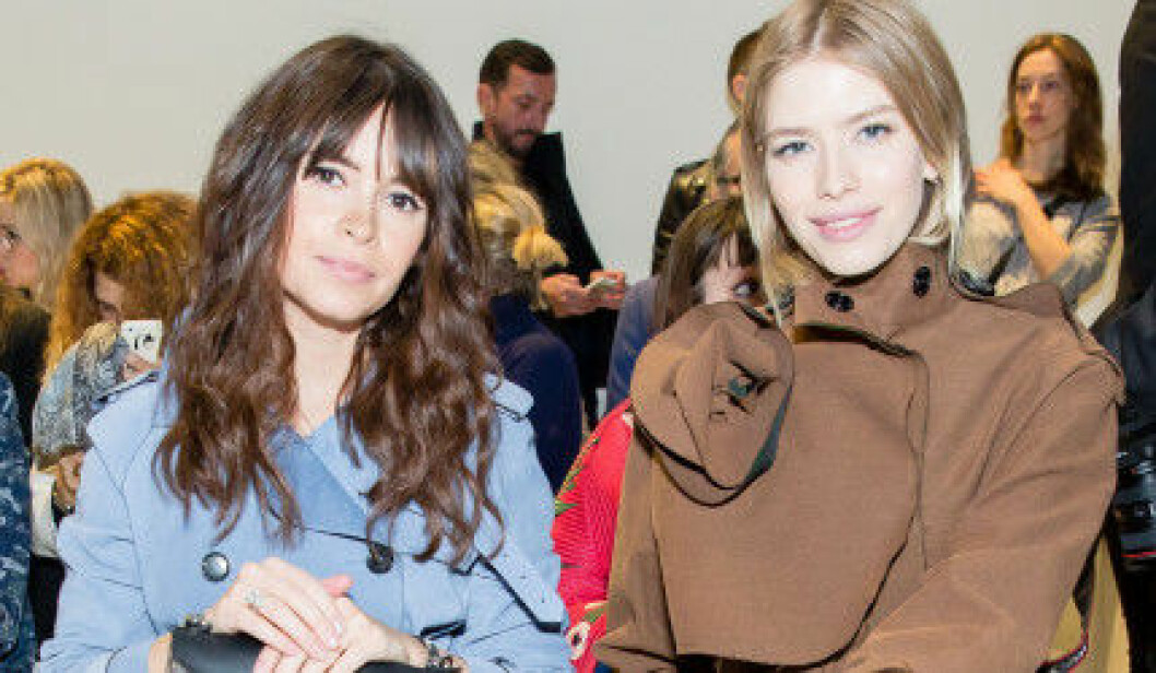 Miroslava Duma (till vänster) och Elena Perminova. Miroslava Duma front row