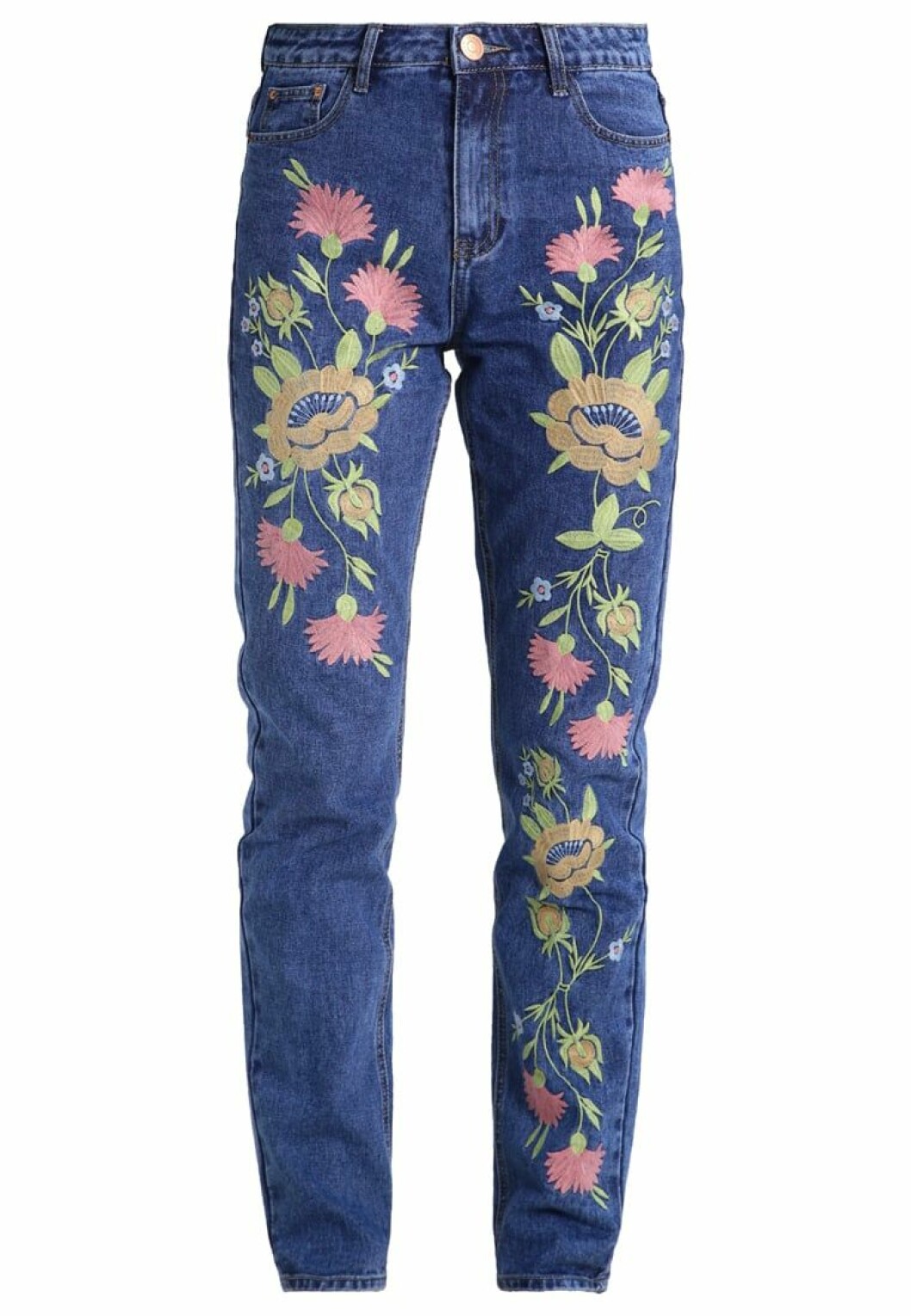 mom jeans blommiga