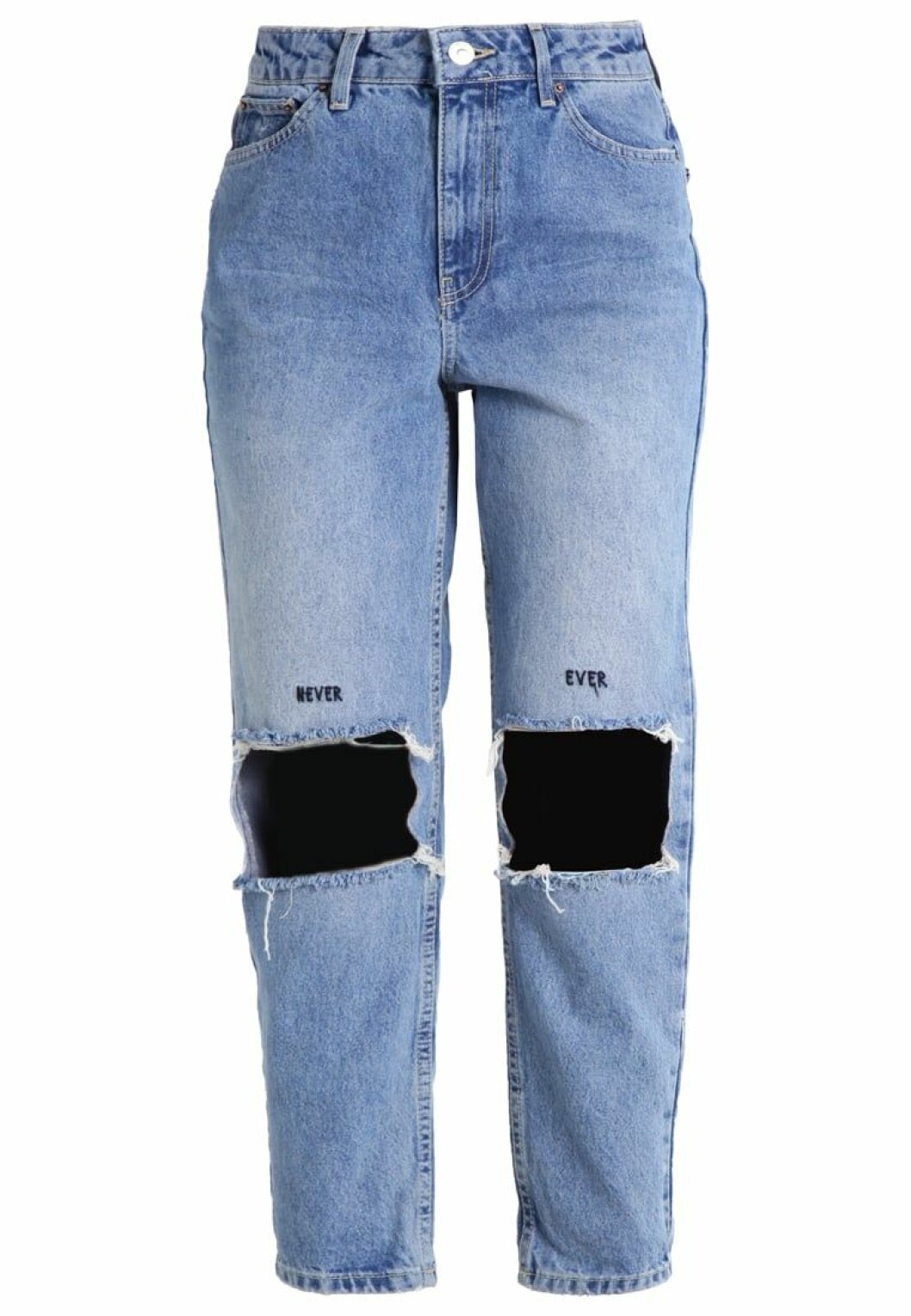 mom jeans slitna