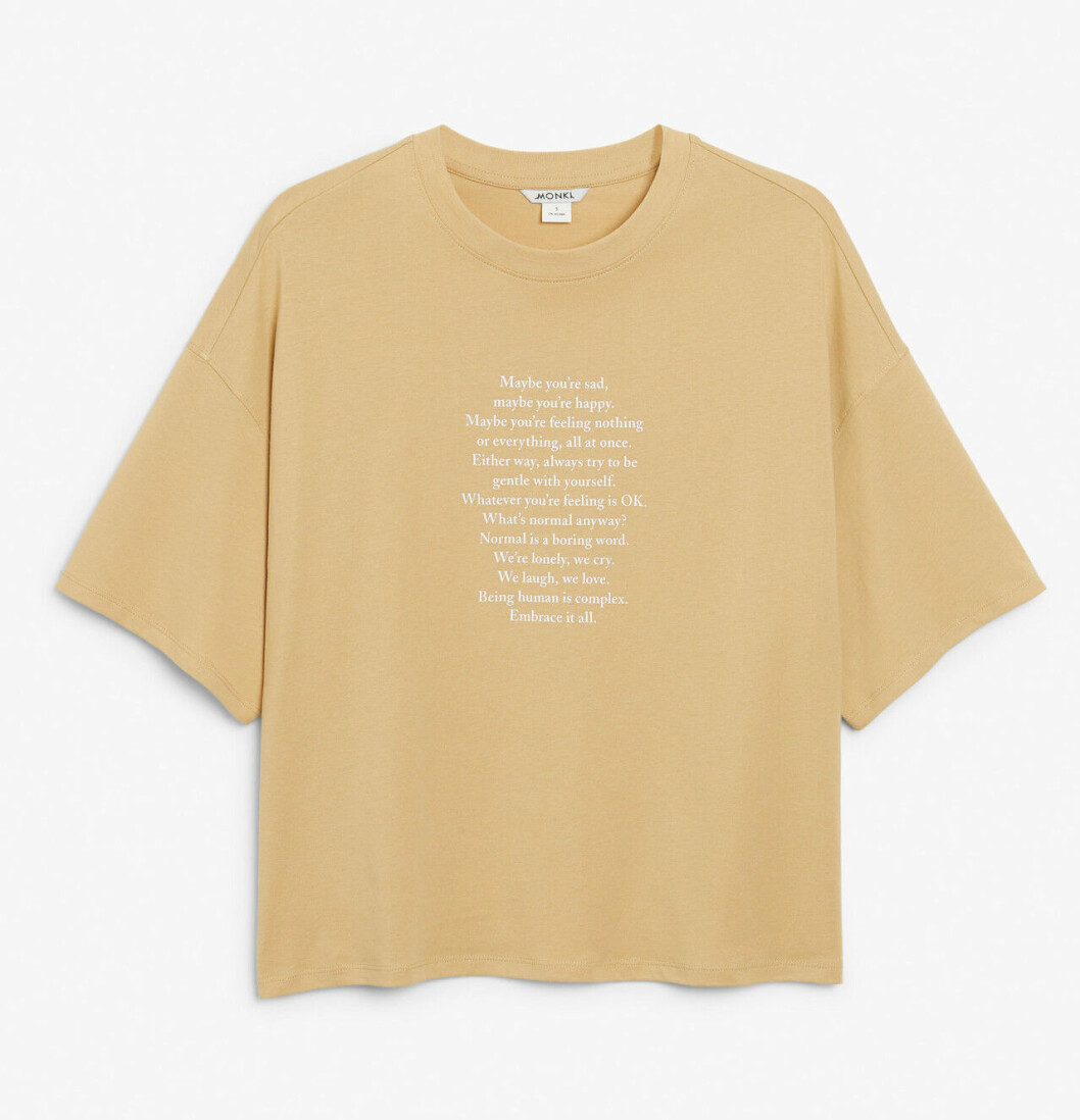 Monki släpper t-shirts med tryck
