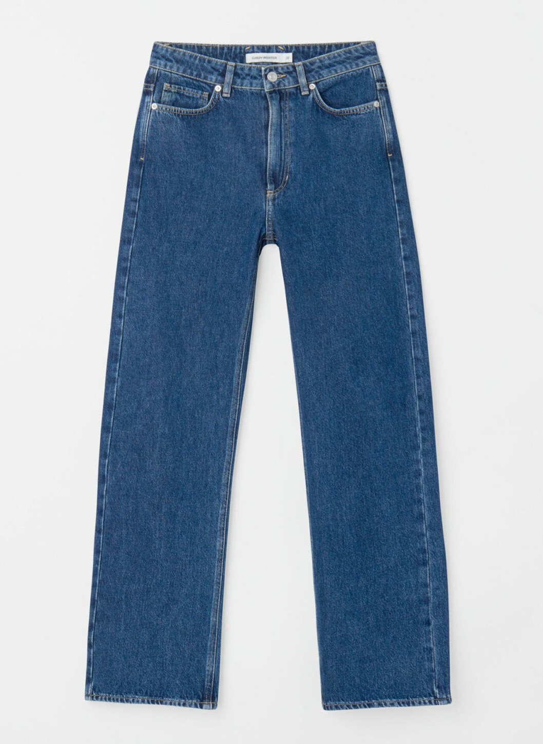Blå jeans med raka ben för dam till våren 2020