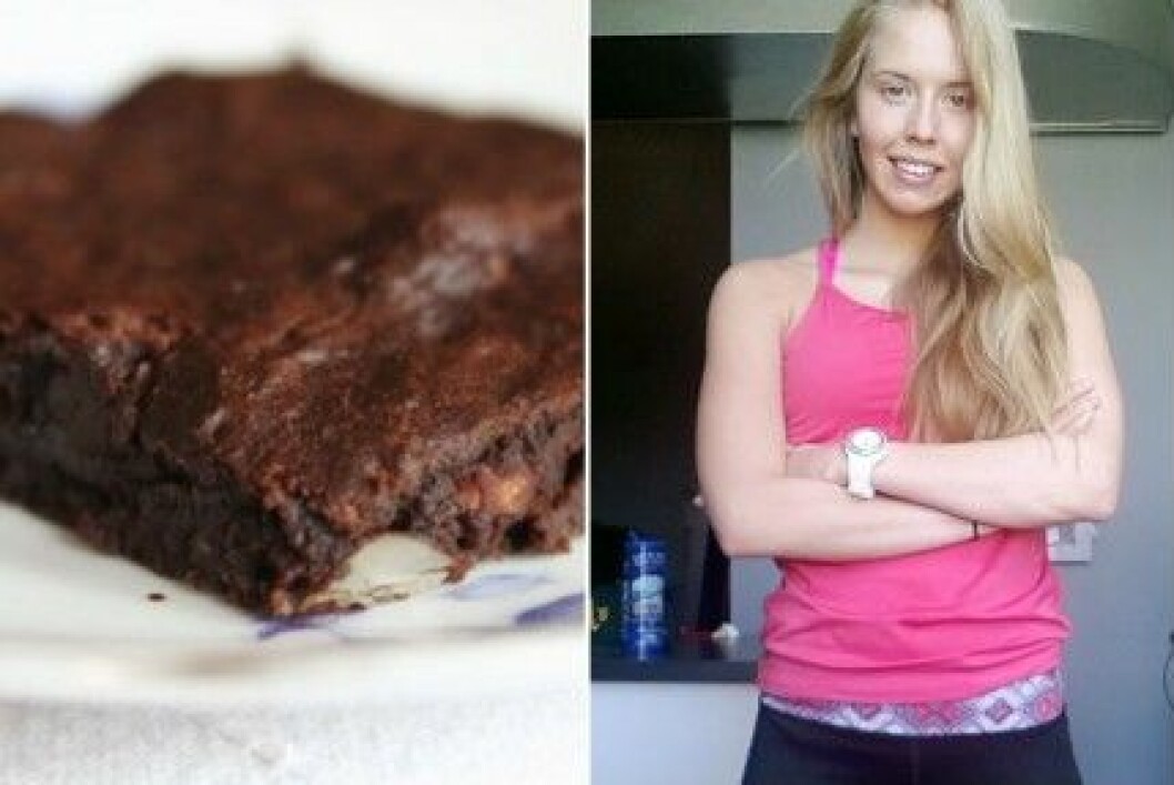 Anna Pärlan Hults recept på nyttig kladdkaka. Namnlös