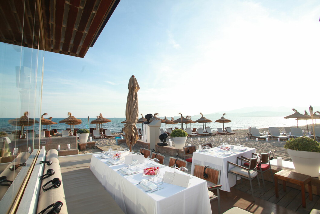 Nassau Beach är en populär beachclub i Palma. nassau beach palma