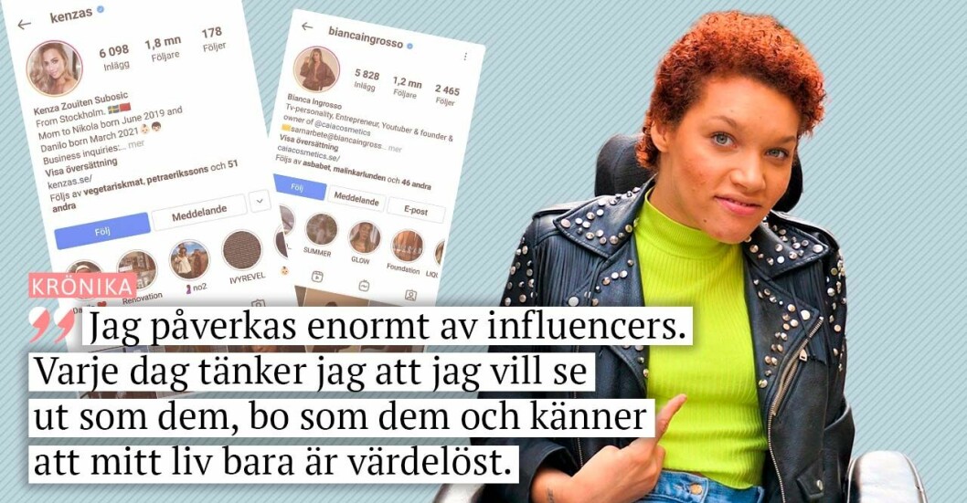 Baaams bloggare Natalie Chanise Eriksson skriver krönika om influencers
