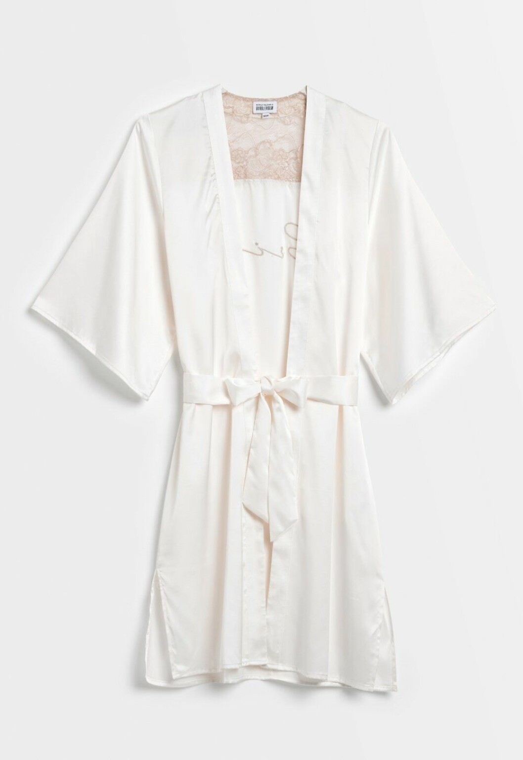 Nicole falciani för Bubbleroom – vit bride robe