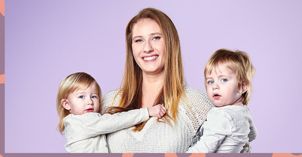 Niffi Sjöbergs tvillingar har olika pappor – så lever familjen idag