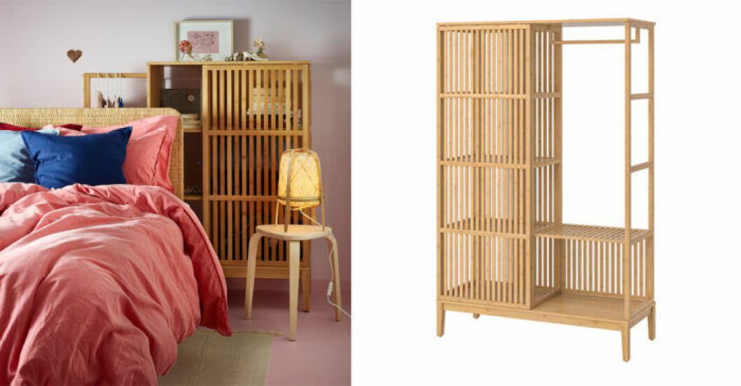 Nordkisa bambuskåp Ikea