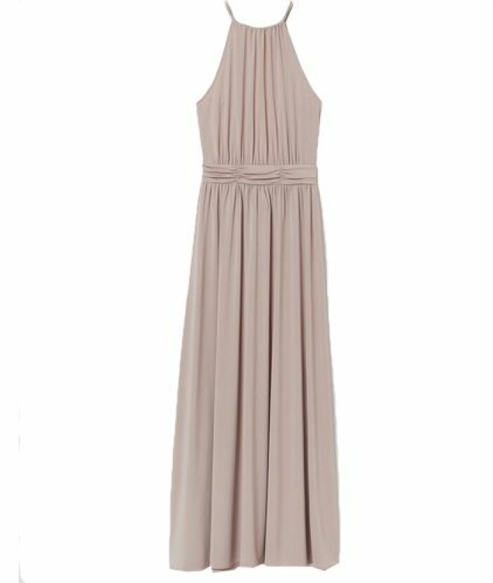 Beige långklänning från H&M till balen