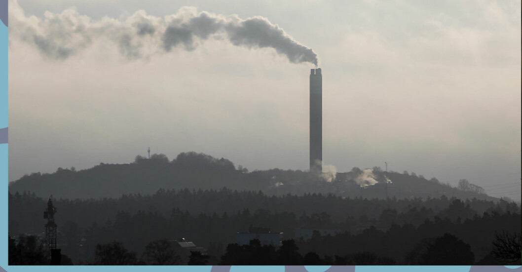 Bild på utsläpp som symboliserar den nya klimatlagen 2021.