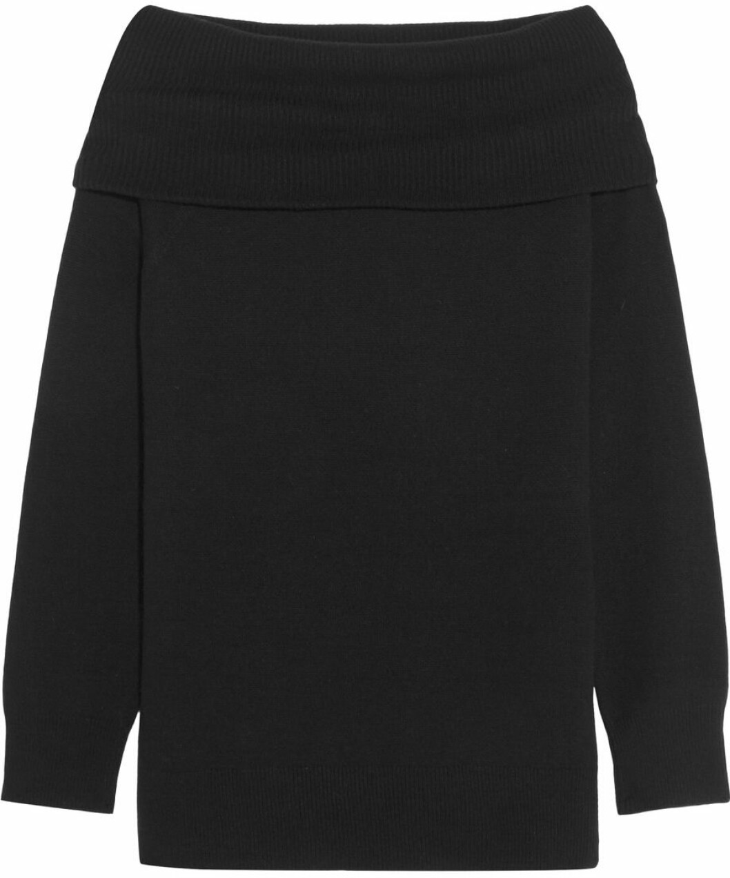 off shoulder stickad tröja