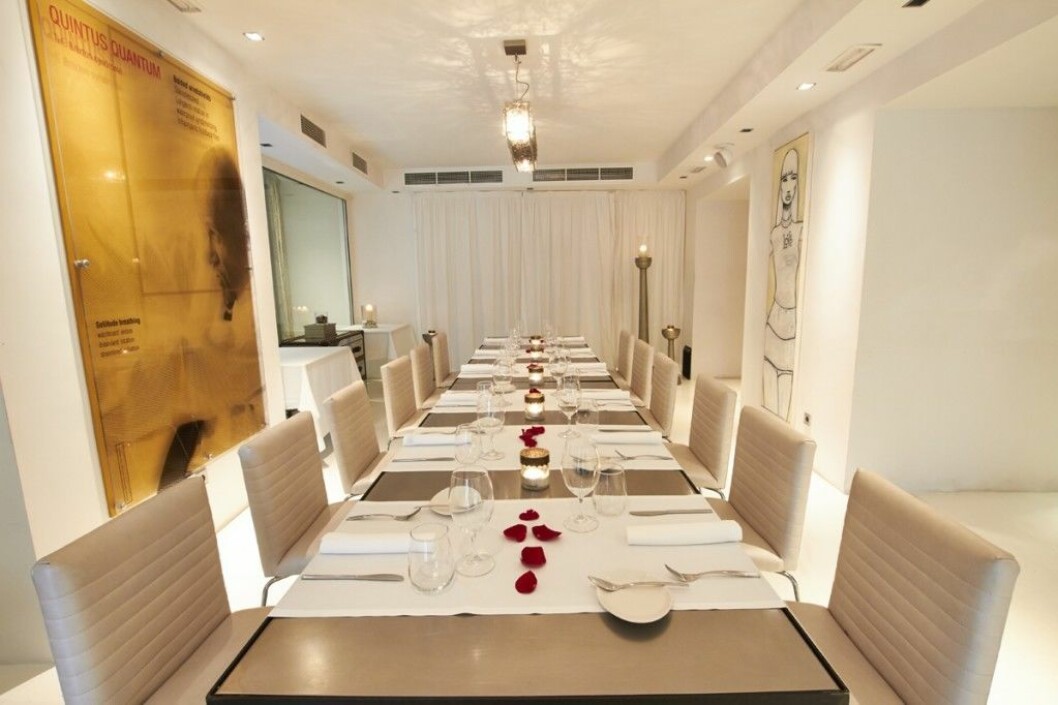 Opio restaurang ligger i Puro Hotel. opio restaurang palma
