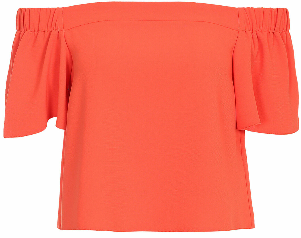orange off shoulder