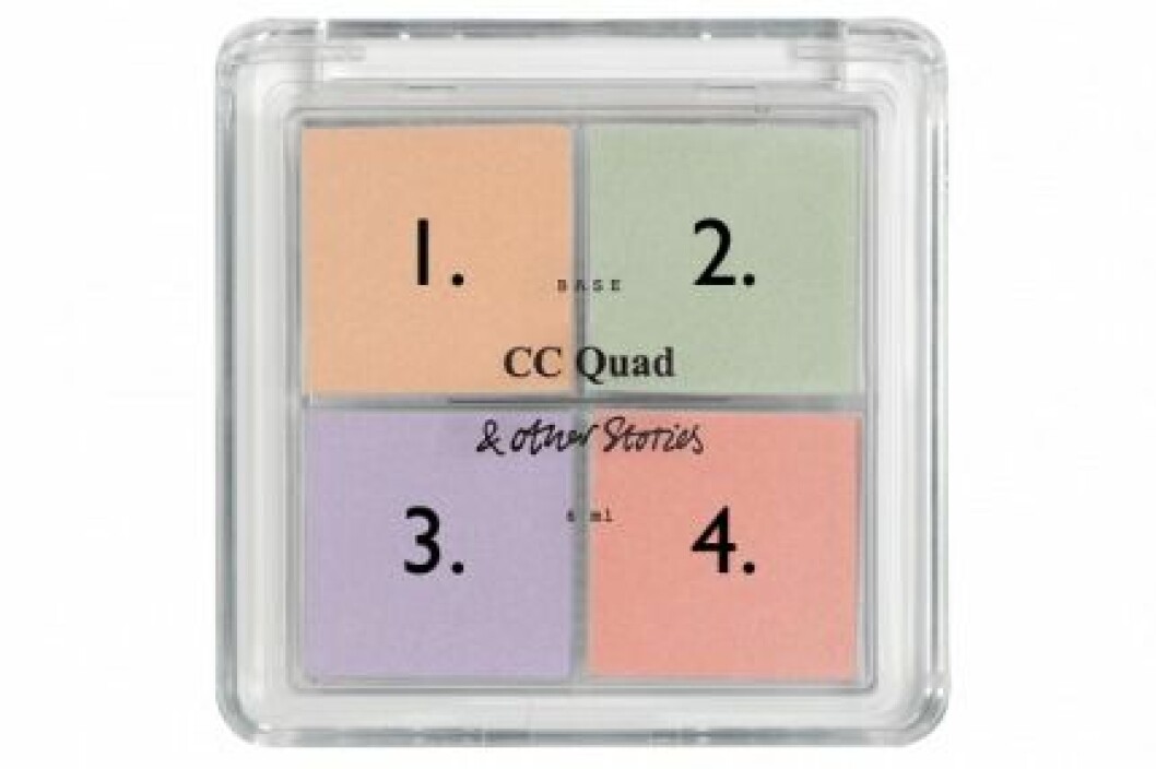 Concealer-kvartetten CC Quad från & Other Stories kostar 150 kr. Concealer-kvartetten CC Quad från & Other Stories kostar 150 kr.