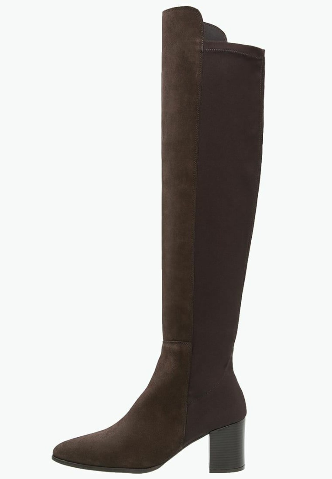 overknee morkbruna stovlar