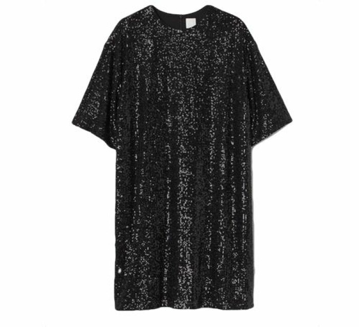 Paljettbroderad klänning från H&M