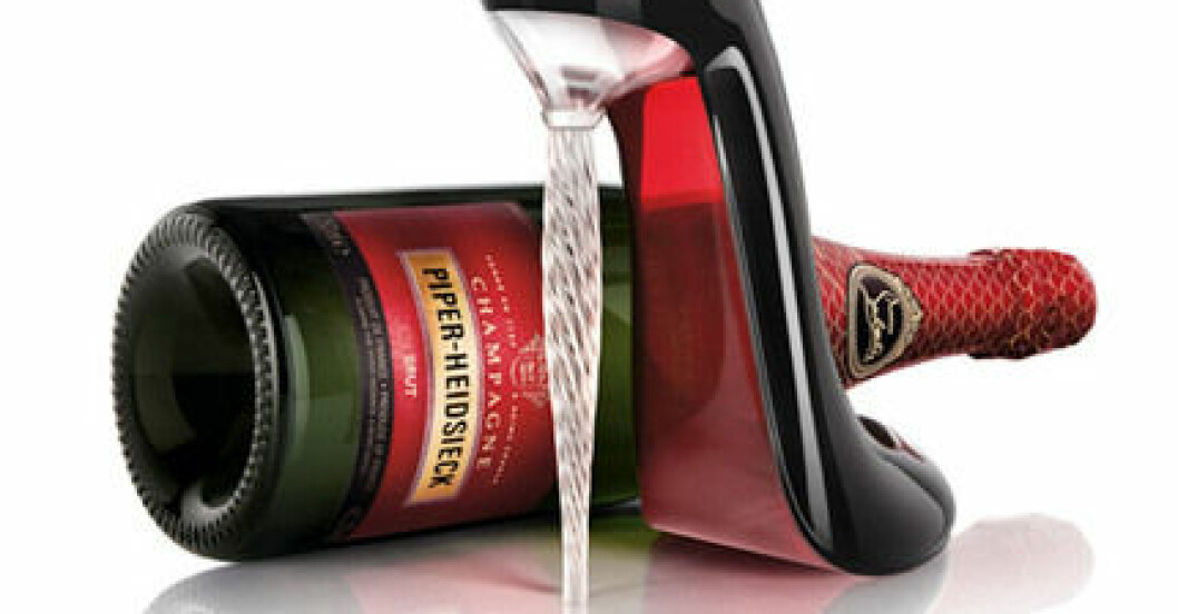 Lyxig champagnebox från Piper Heidsieck & Christian Louboutin.