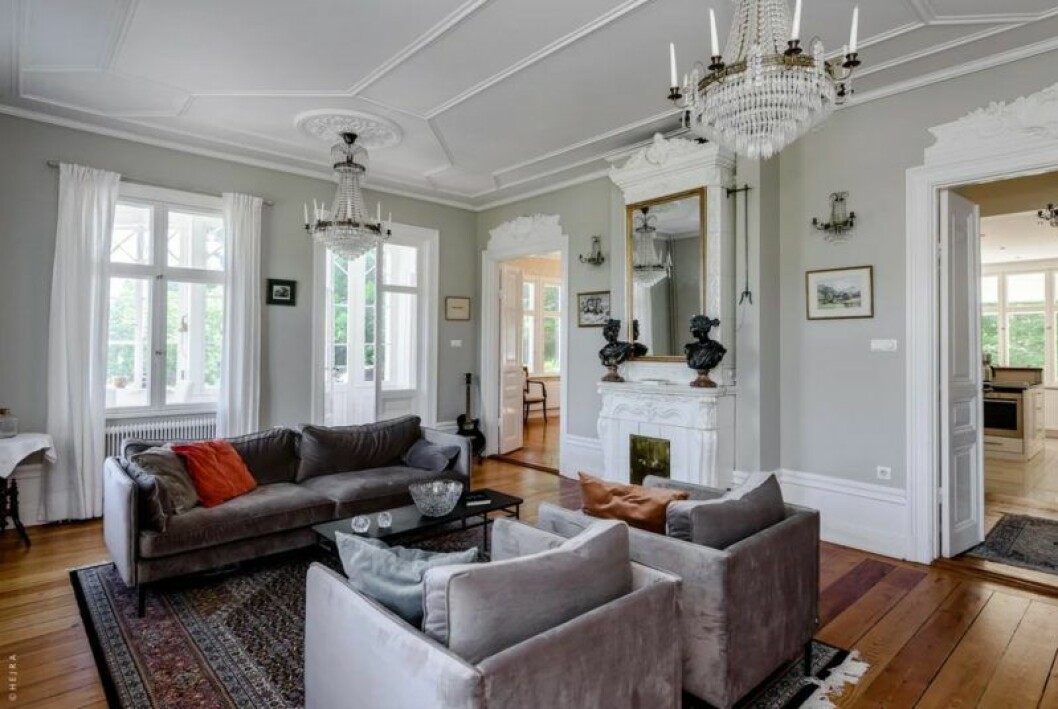 Huset som inspirerat Pippi Langstrums Villa Villekulla i Nacka, Stockholm, till salu