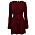 plisserad röd klänning från NLY Trend